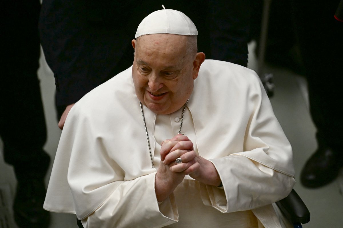 Pope Francis greets 