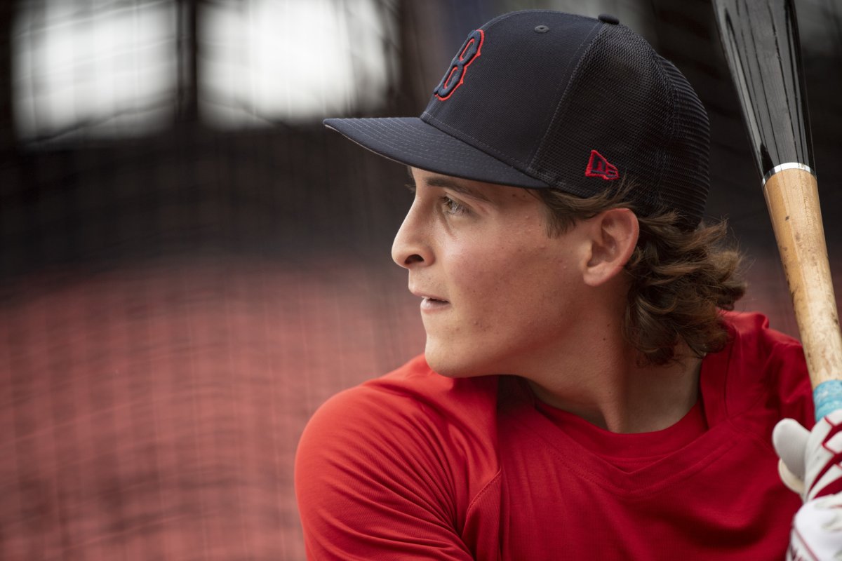 Red Sox shortstop prospect Mikey Romero.
