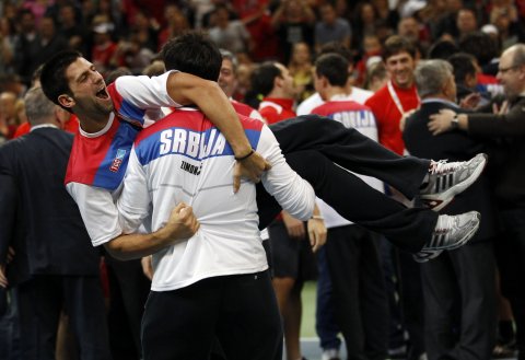 Djokovic with Zimonjic