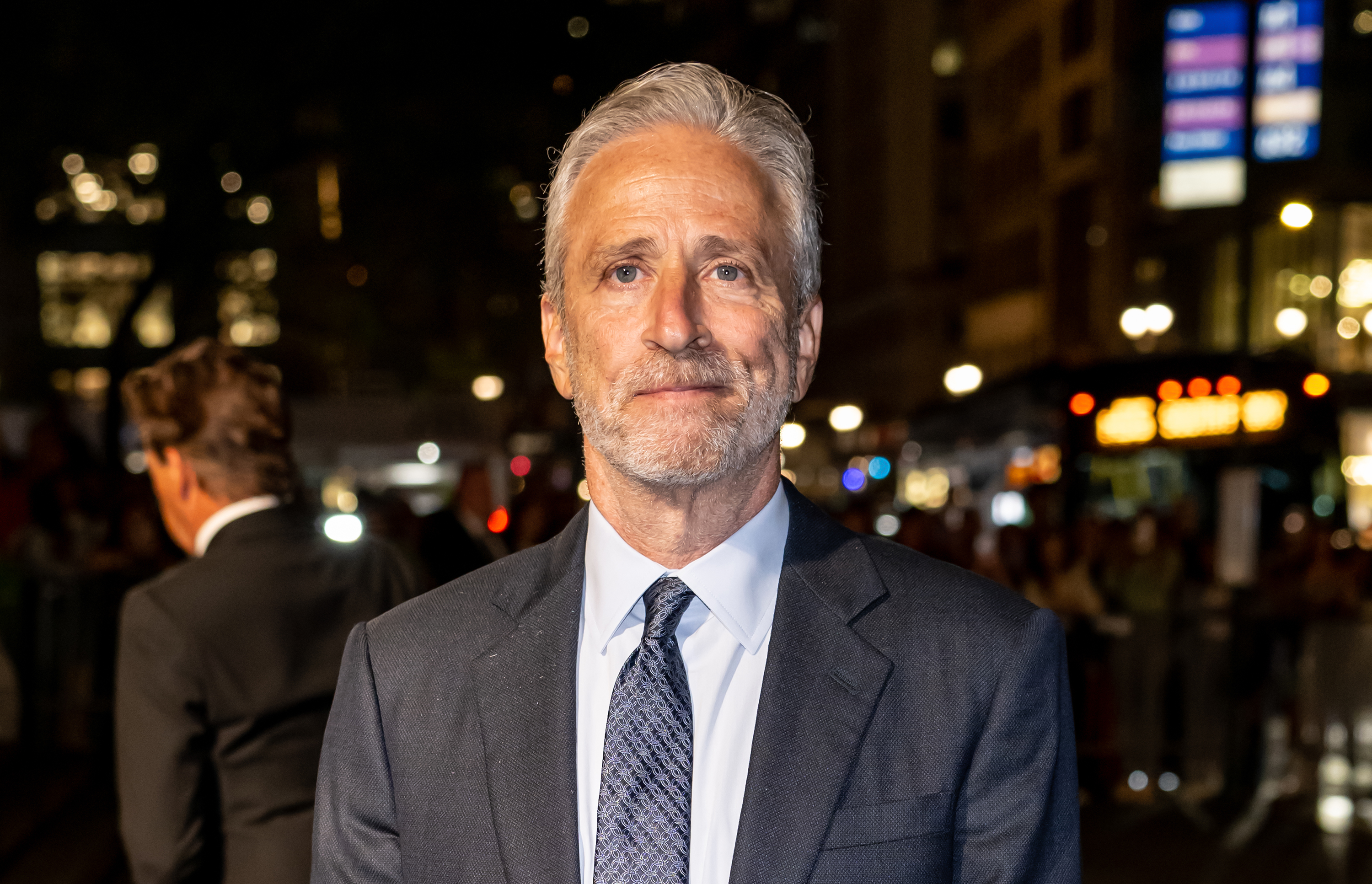 Jon Stewart suffers bloody injury in harrowing on-set mishap