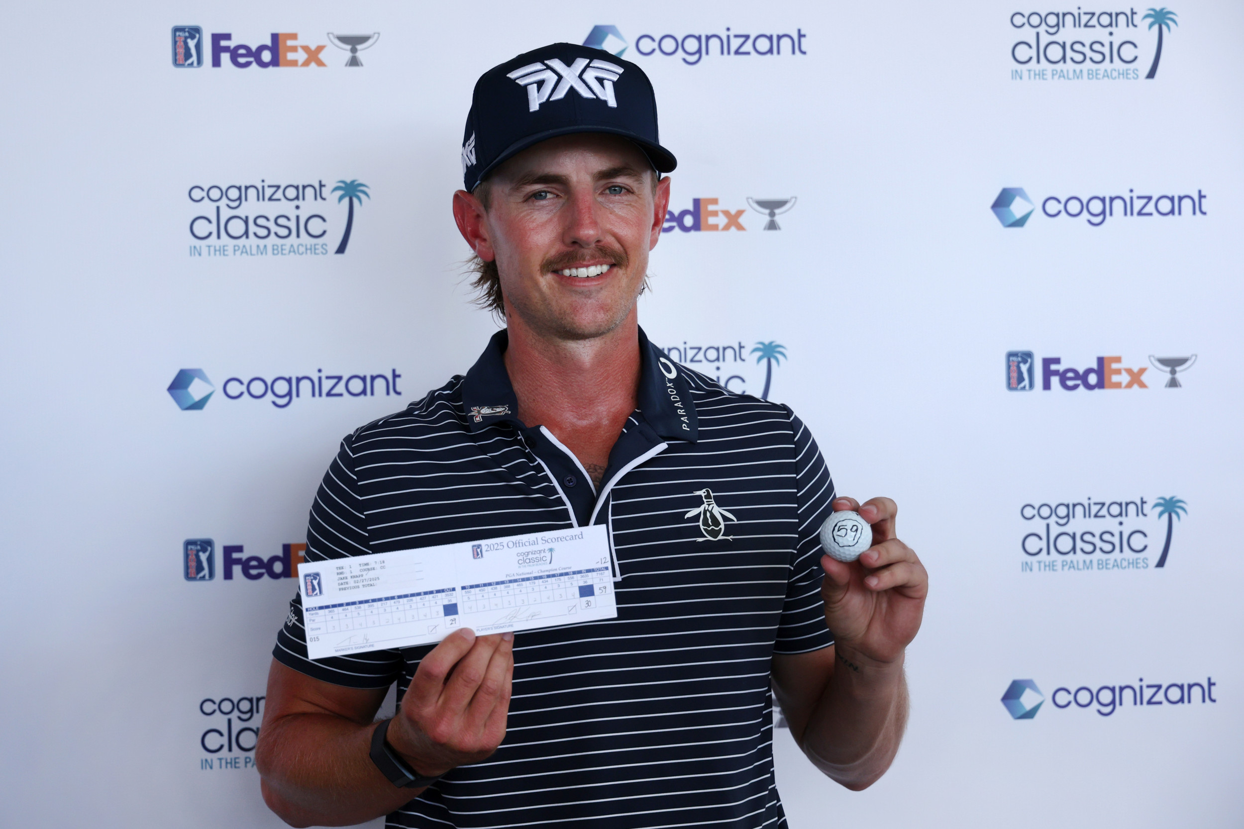 Jake Knapp Makes PGA Tour History at Cognizant Classic; Inches from 58