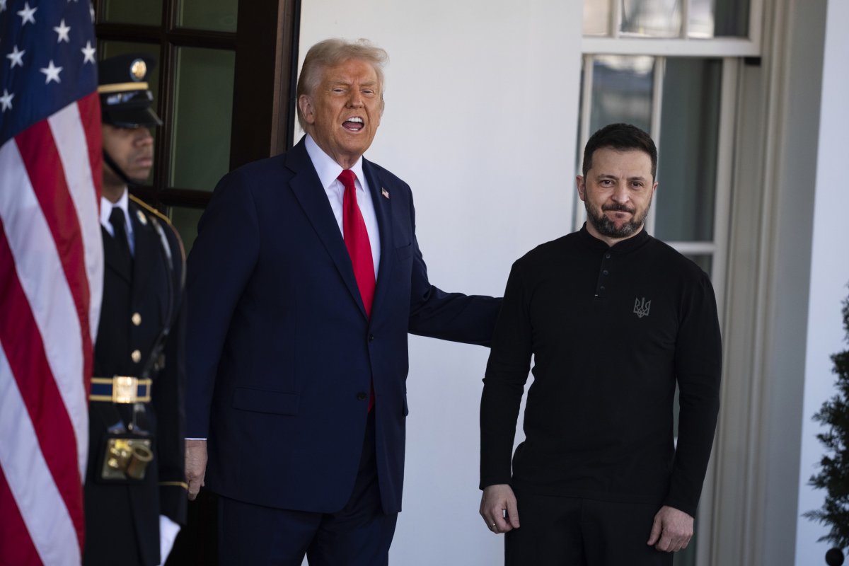 Trump greets Zelenskyy at the White House