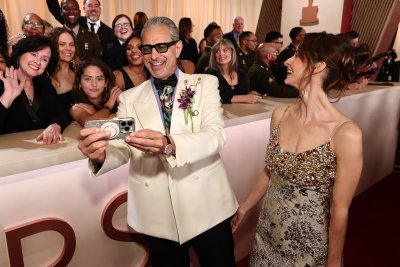 Jeff Goldblum and Emilie Livingston