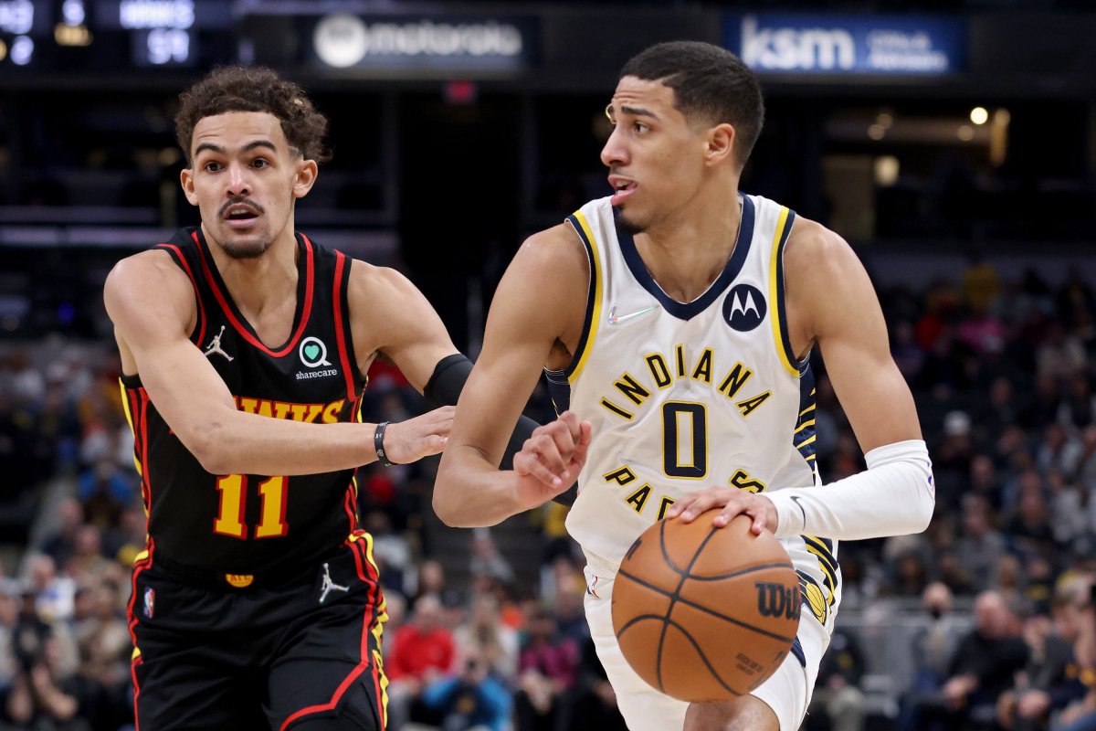 Tyrese Haliburton and Trae Young