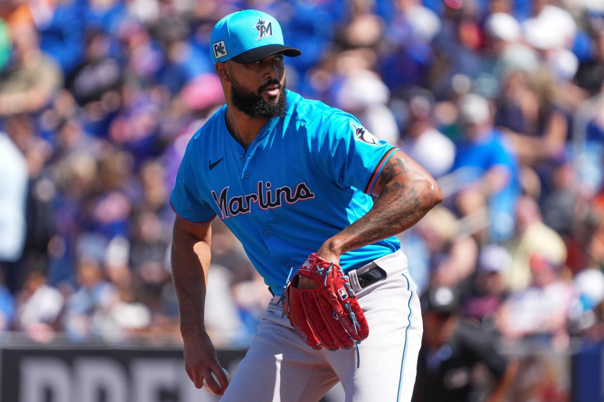 Miami Marlins pitcher Sandy Alcántara