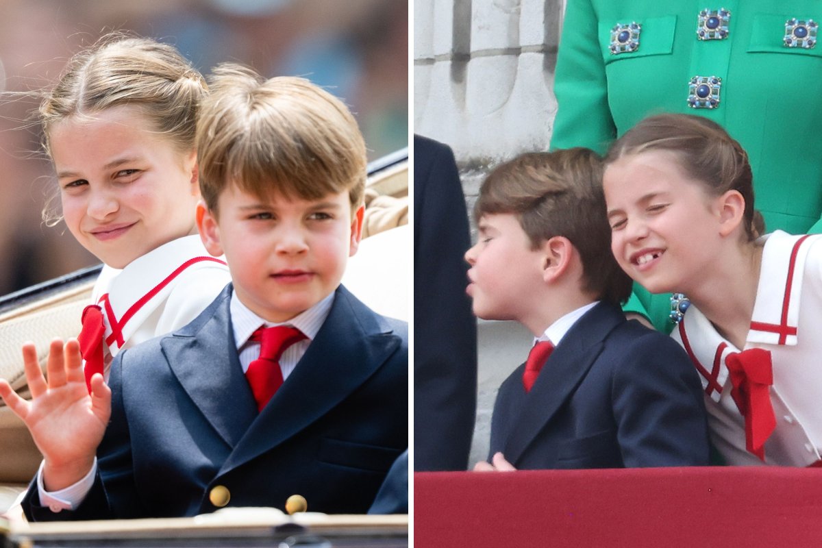 Princess Charlotte and Prince Louis Bang Heads