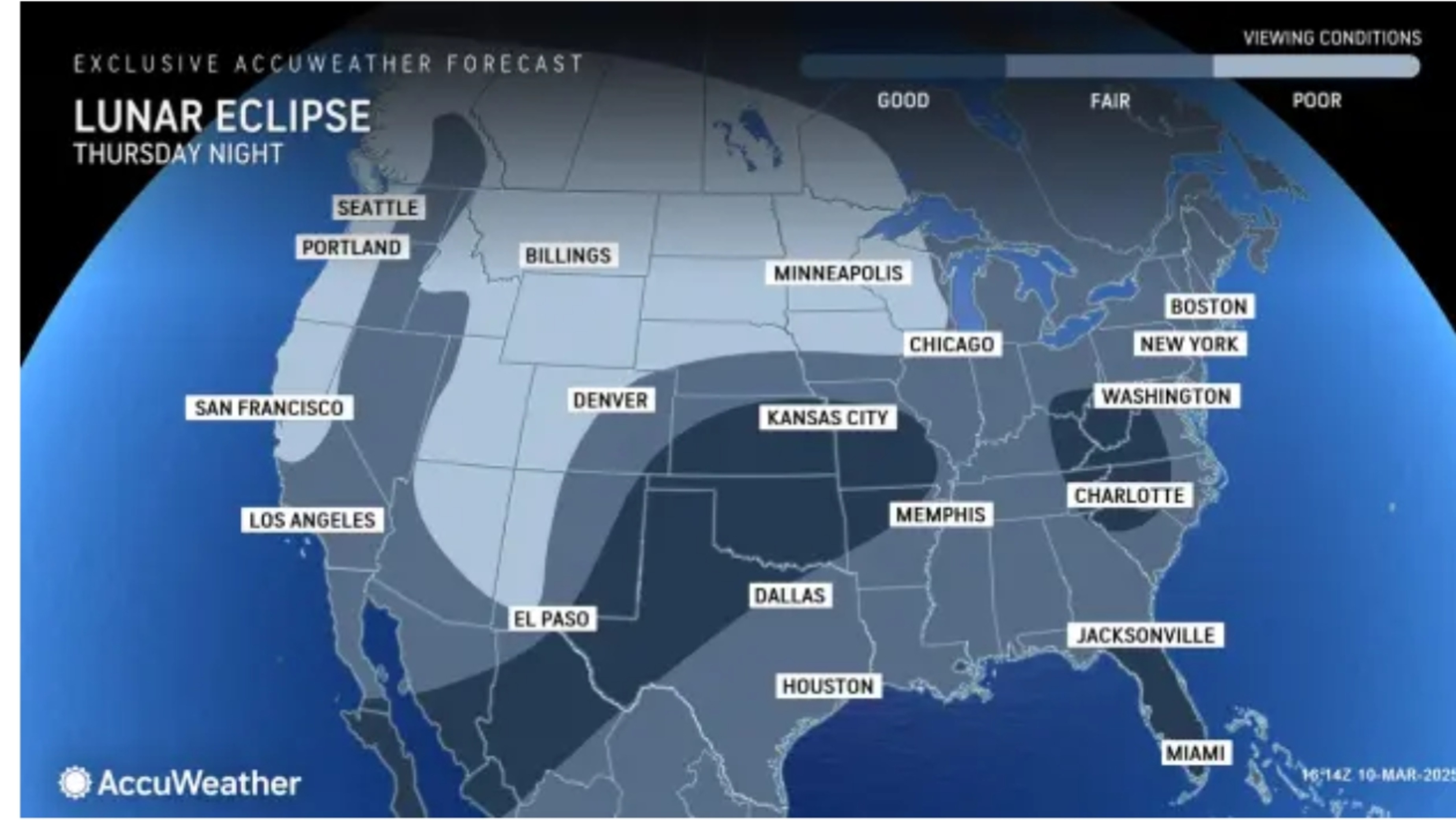 Blood Moon: Map Shows States Where It's Best to See Lunar Eclipse ...