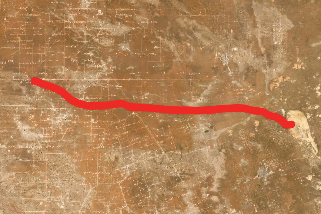 Mapped: The 42-Mile-Long Dune Express Texas Conveyor Belt