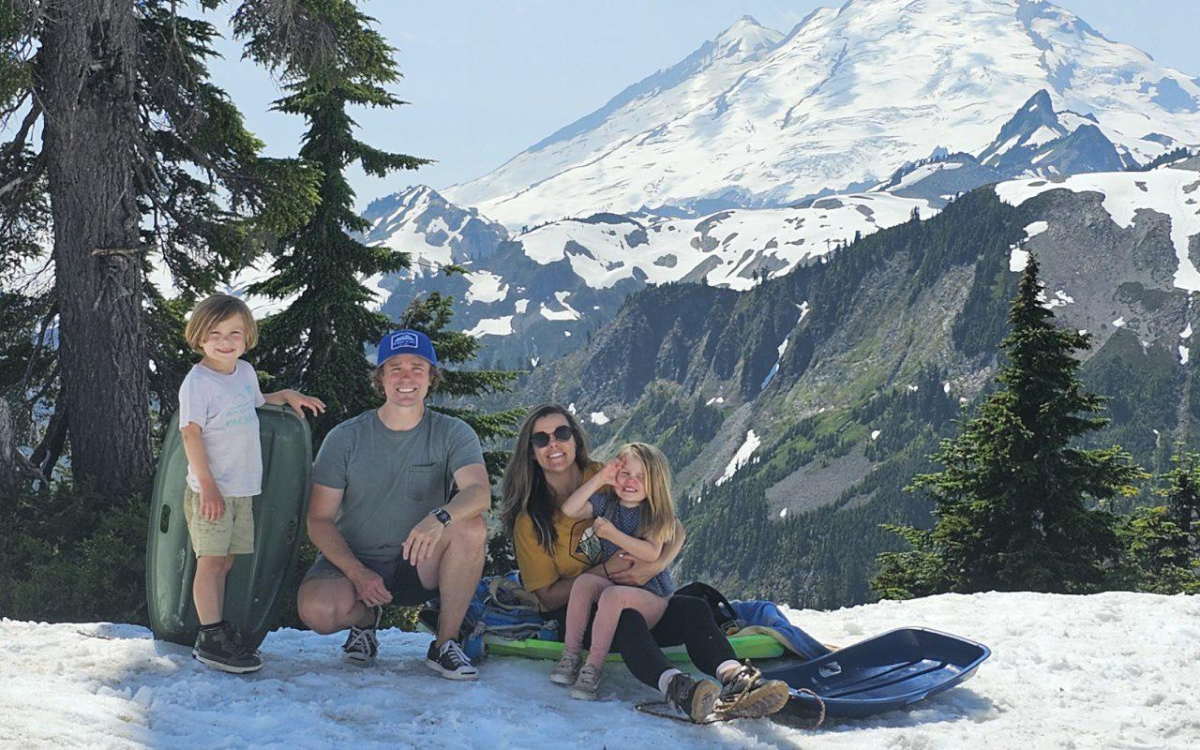 Steven Phillipe and his family out together.