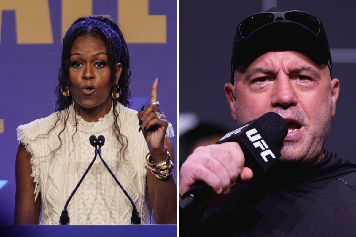 Michelle Obama Podcast Ratings Compared to Joe Rogan's - Newsweek