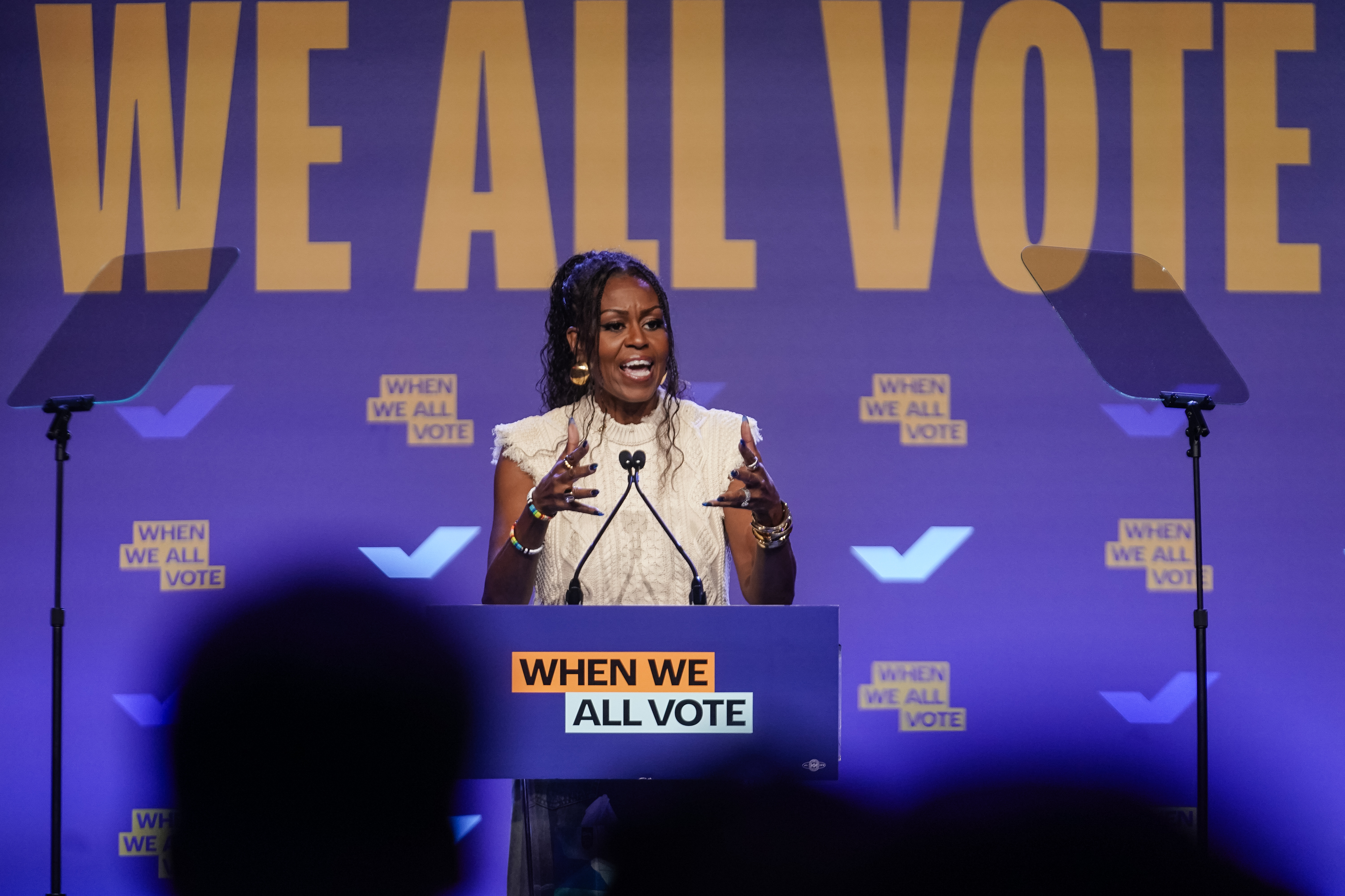 Michelle obama podcast flooded with abuse from trolls newsweek