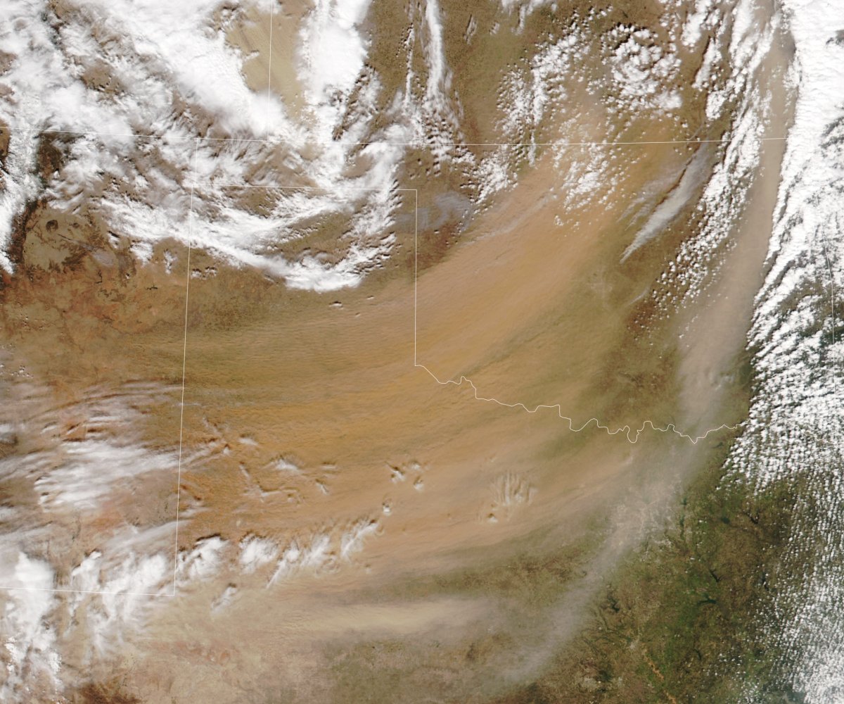 NASA Image Reveals 'Treacherous Conditions' Over Oklahoma - Newsweek