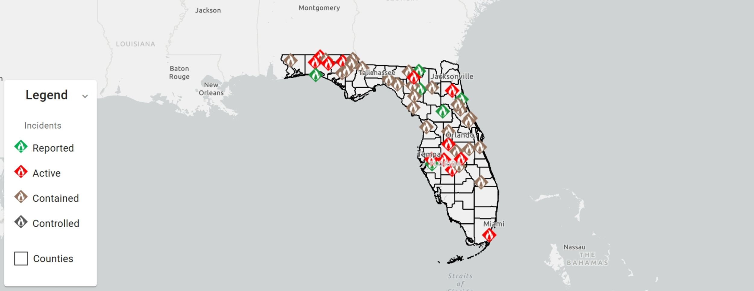Florida Everglades Wildfire Spreads Live - Florida Everglades Wildfire Live Tracker Map 