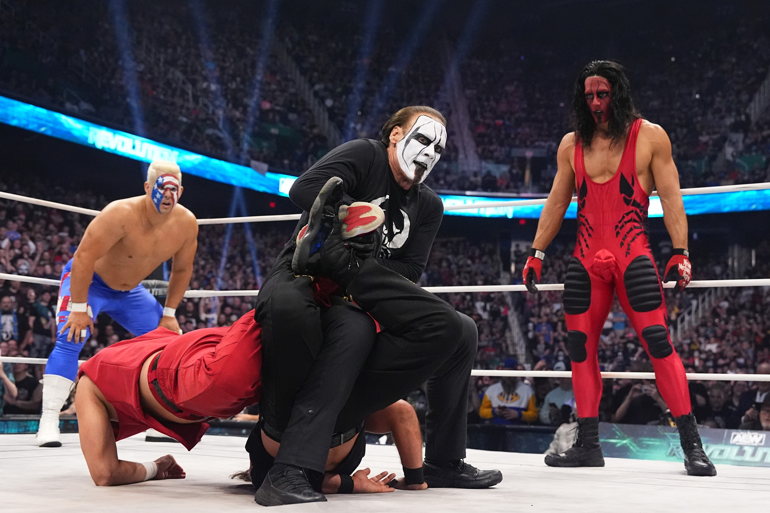 Wrestling Legend Sting Makes Surprise AEW Appearance in Philadelphia Tribute