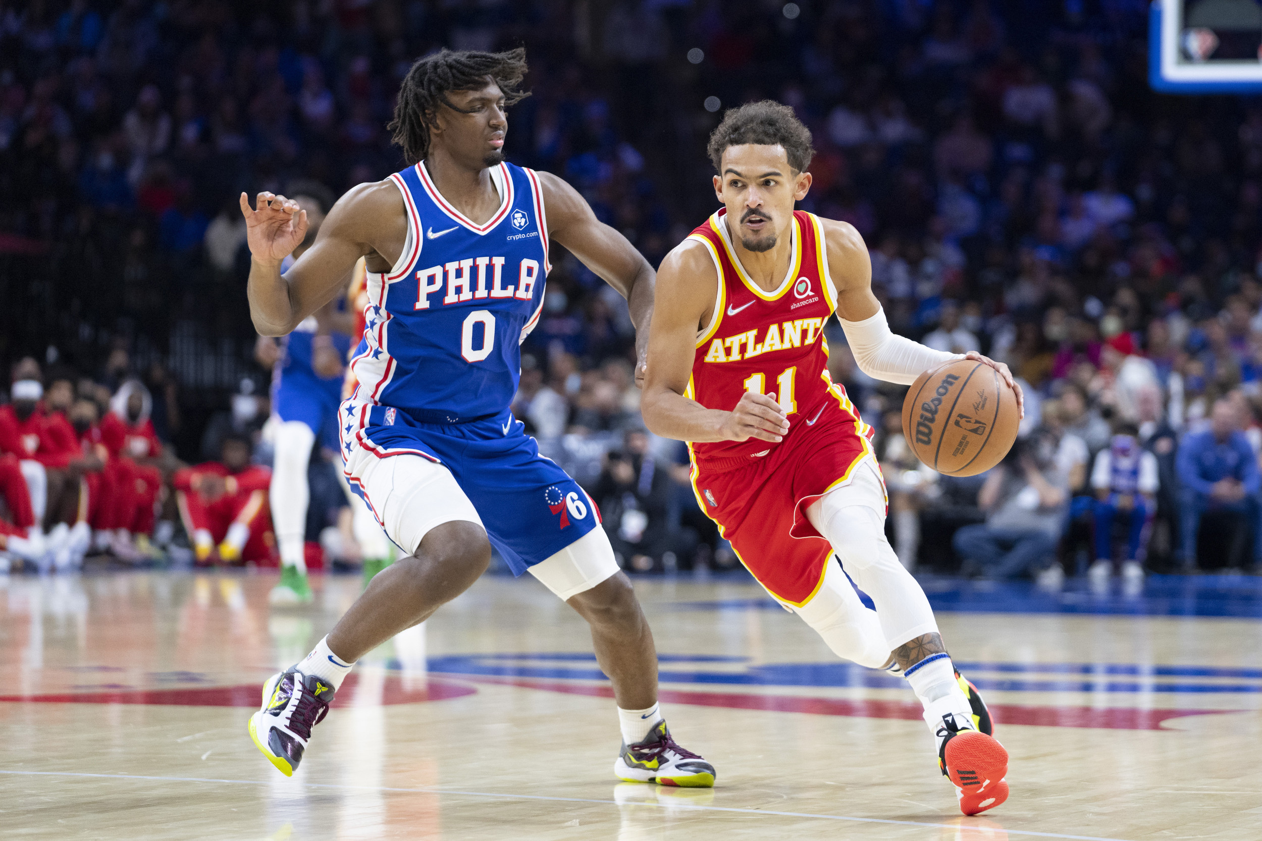 Hawks Defeat 76ers 132-119 Behind Young's Double-Double