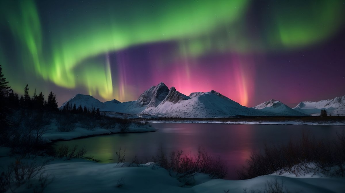 La imagen de Stock de Alaska Auroror