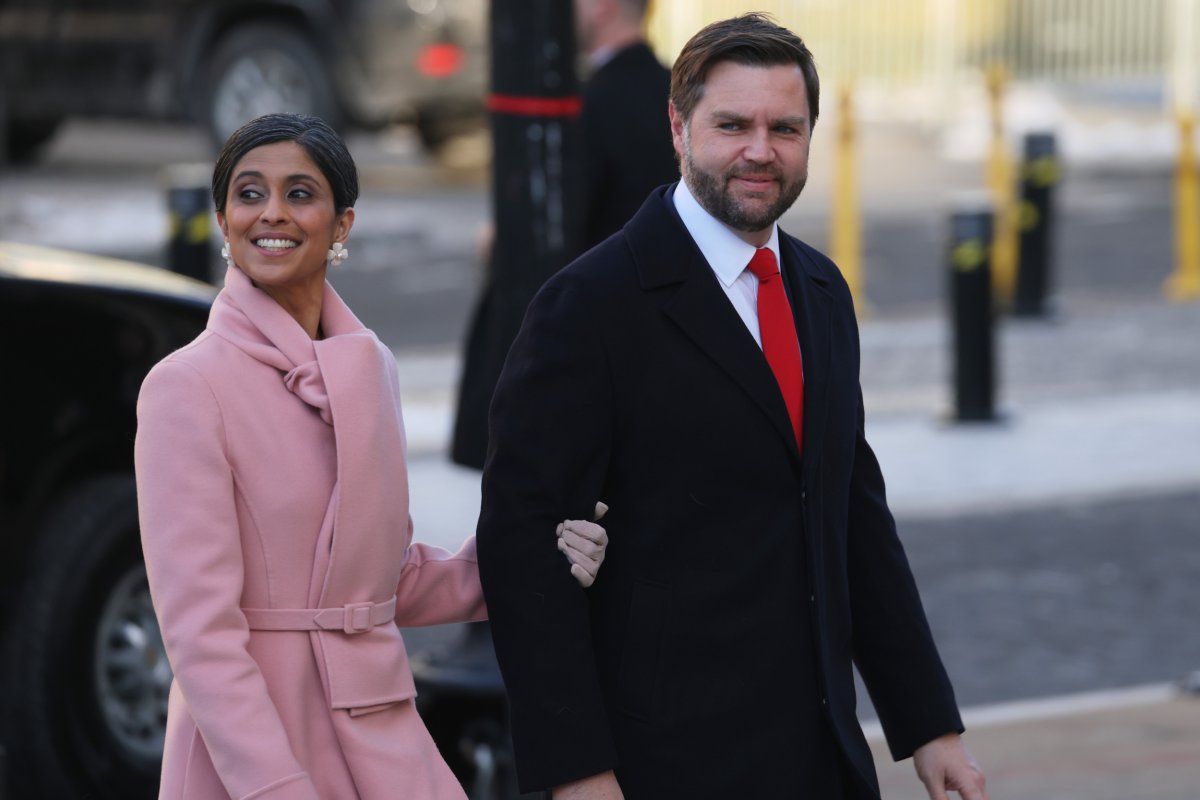 Usha Vance and JD Vance 