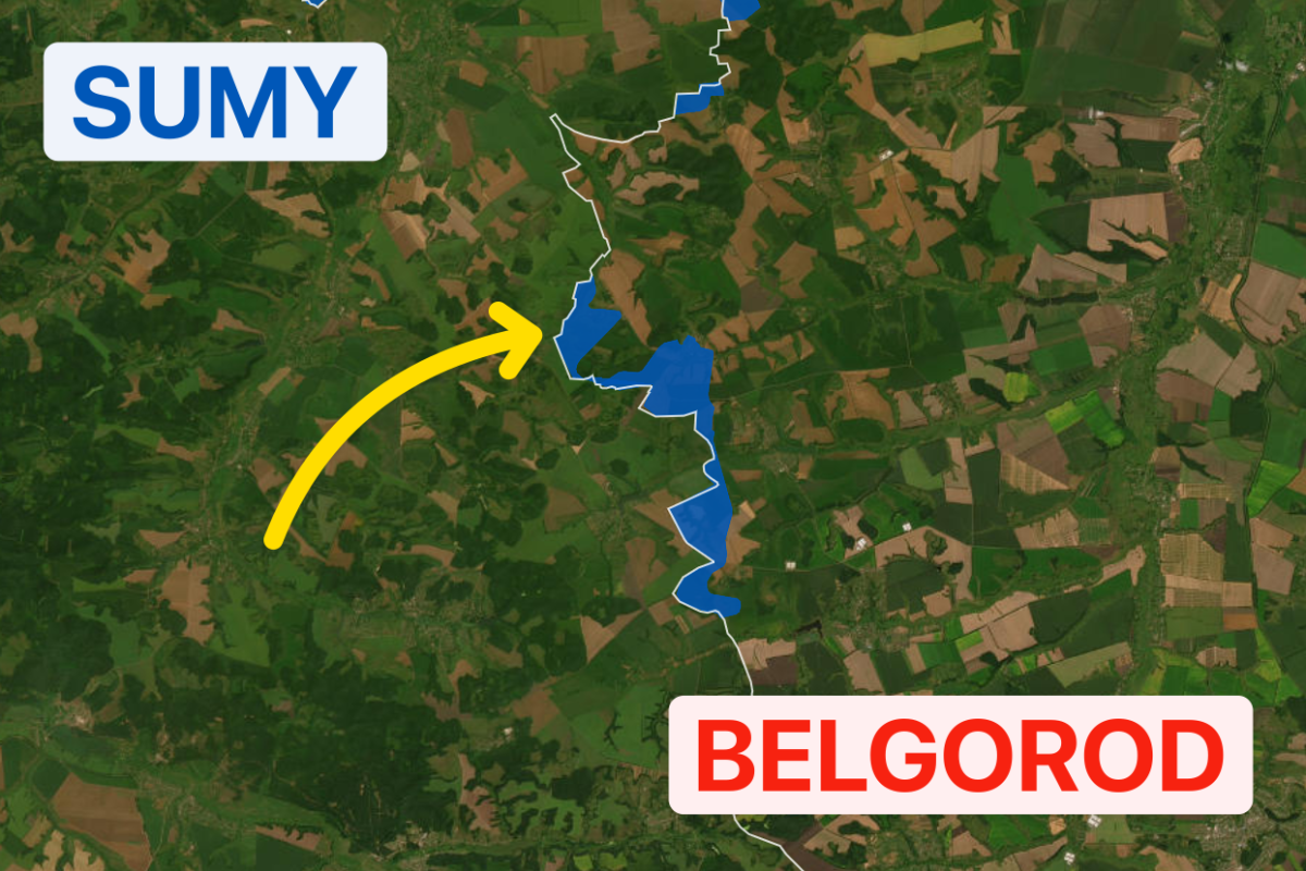 Map Shows Ukraine Advances in Belgorod