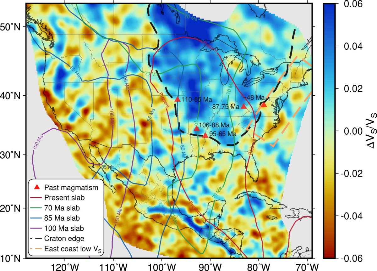A map of the North American craton