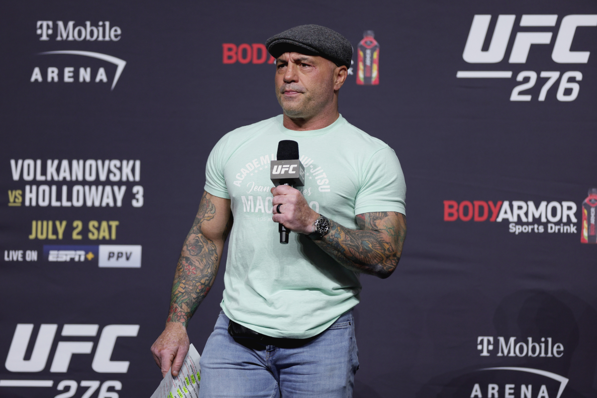 Joe Rogan UFC 276 Ceremonial Weigh-In Vegas