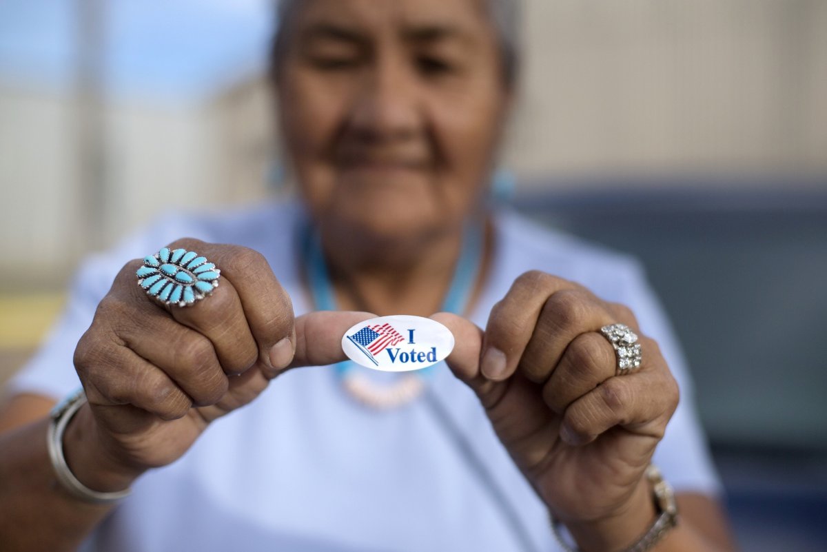 Navajo nation, I voted