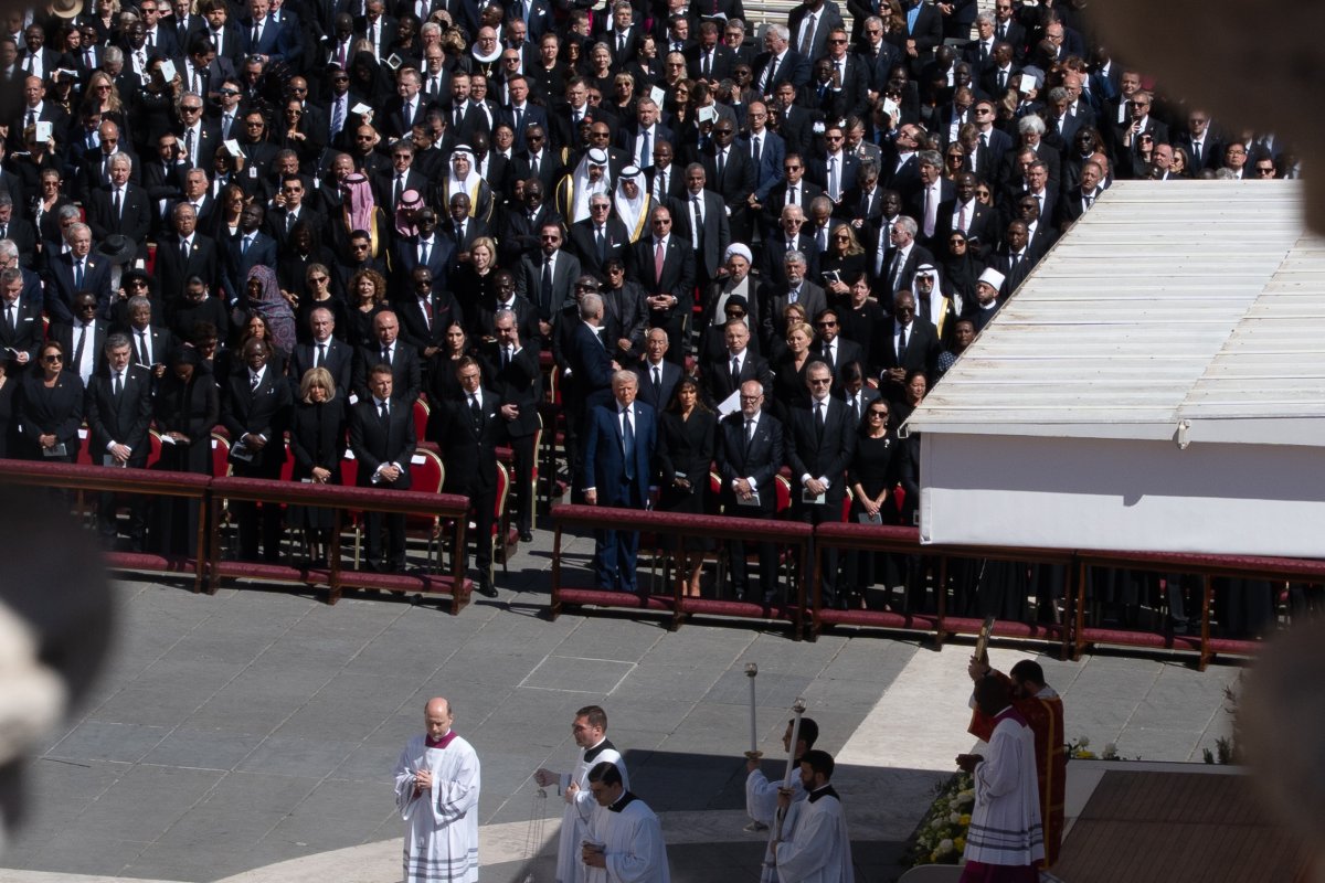 Trump in Funeral Front Row
