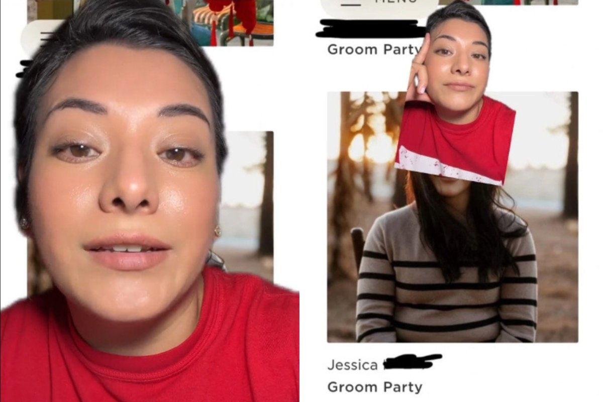 Photos from Jessica Mabie's TikTok video