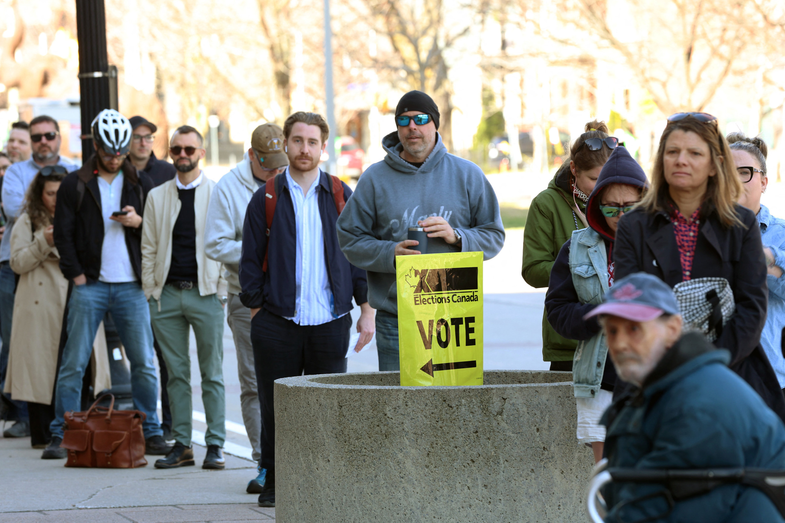 Canadian pollster says country may see "record turnout" in tight election