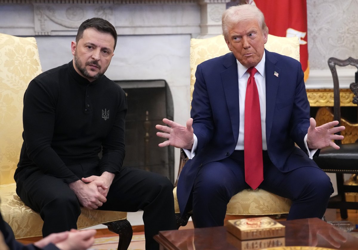 Donald Trump and Volodymyr Zelensky