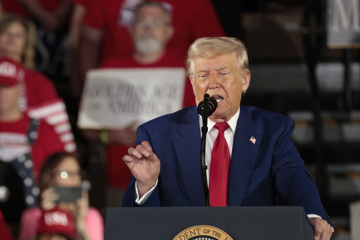 President Donald Trump speaks