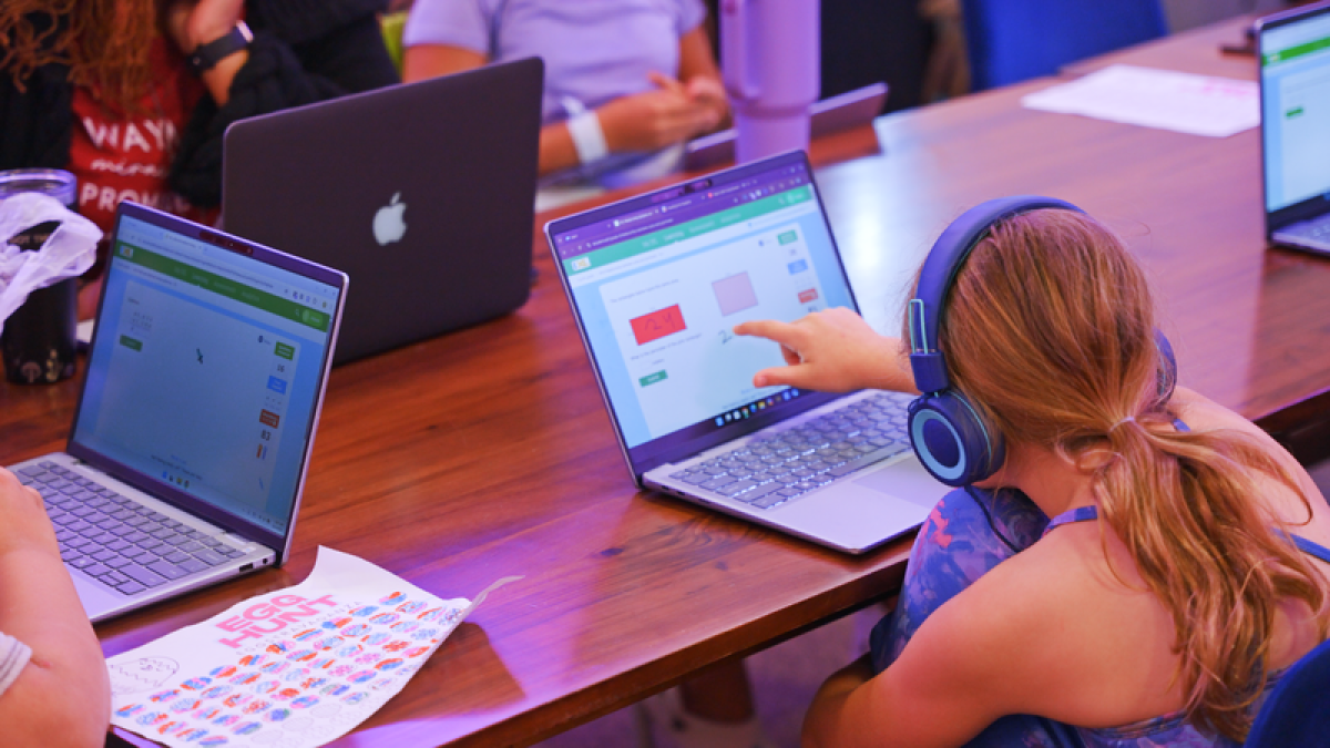 Students at Alpha School in Brownsville, Texas, receive personalized, AI-powered learning sessions while instructors focus on emotional growth and fostering a passion for education.