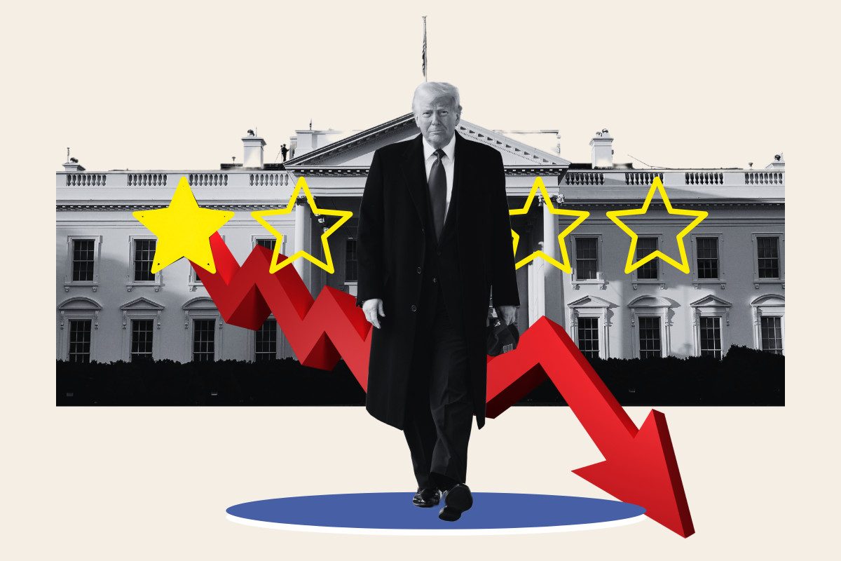 ドナルド・トランプの承認格付けの世論調査は残酷です