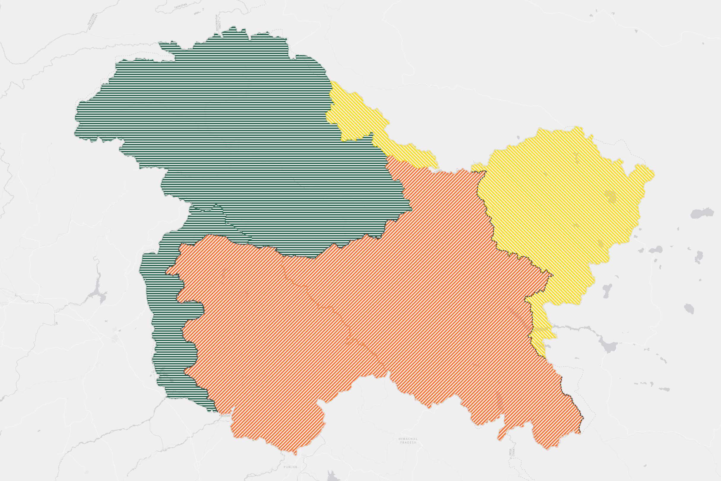Kashmir Map Shows Who Controls Territory in Contested Himalayan Region