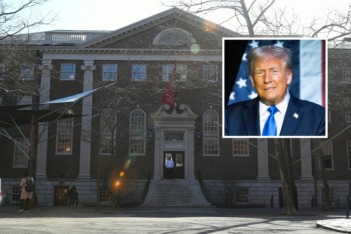 Harvard Yard and Donald Trump