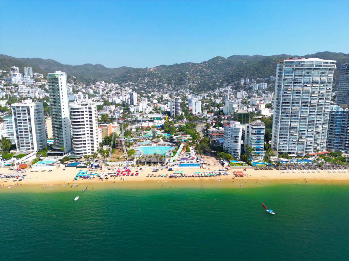 メキシコのアクプルコの海岸。