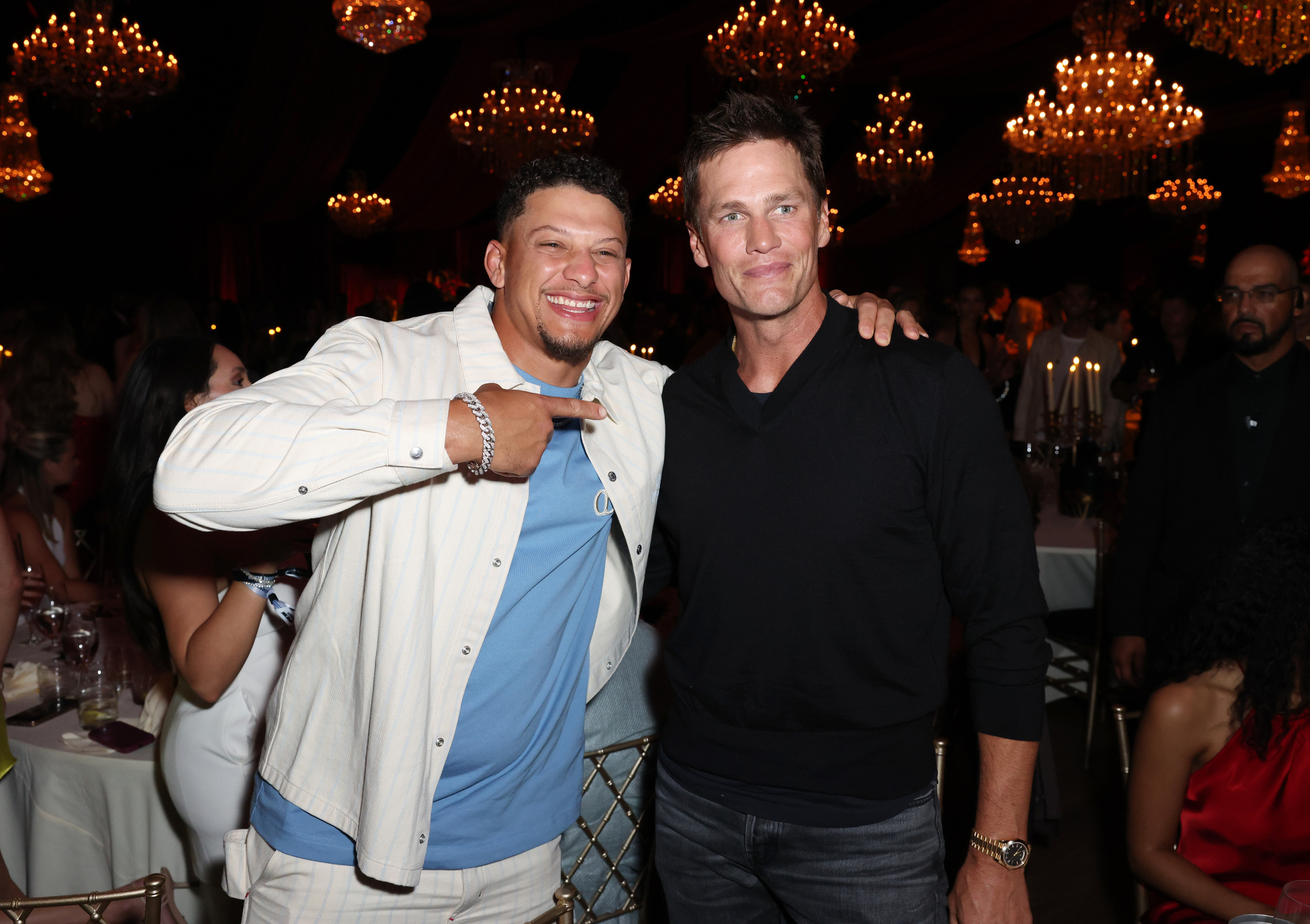 Patrick Mahomes, Tom Brady Attend Exclusive Miami F1 Party