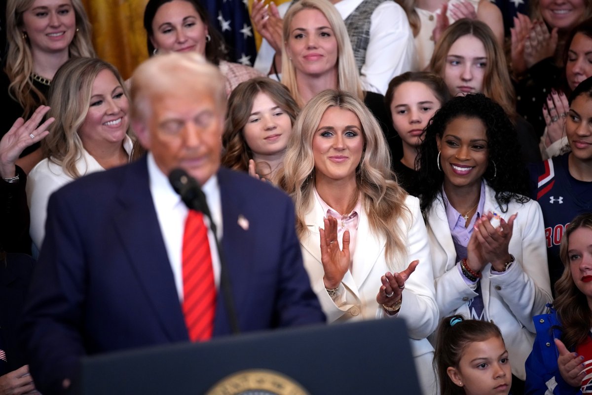 Donald Trump and Riley Gaines