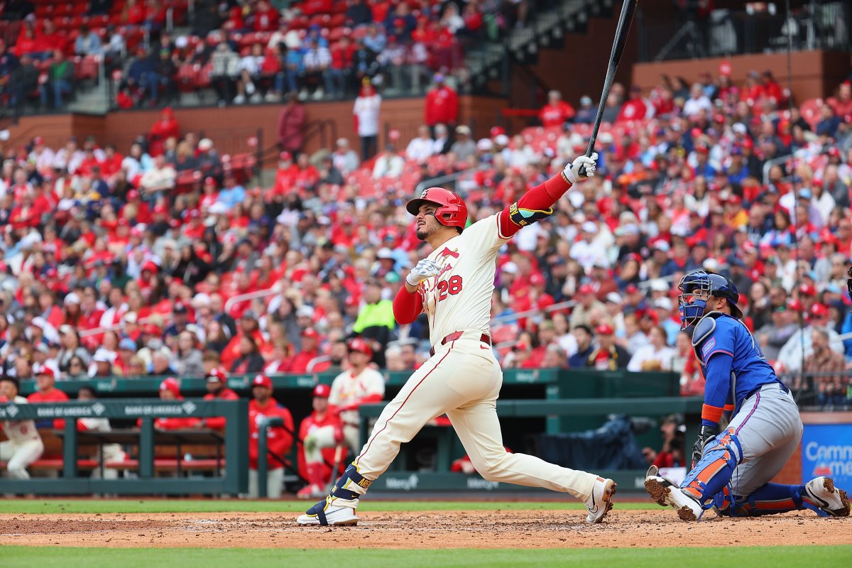Nolan Arenado Hits at Busch Stadium
