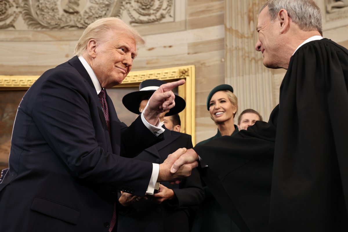 Donald Trump and John Roberts