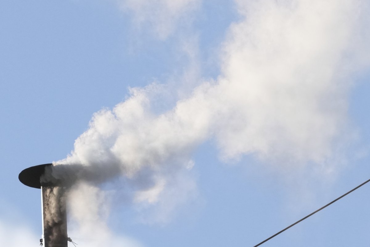 white smoke pope