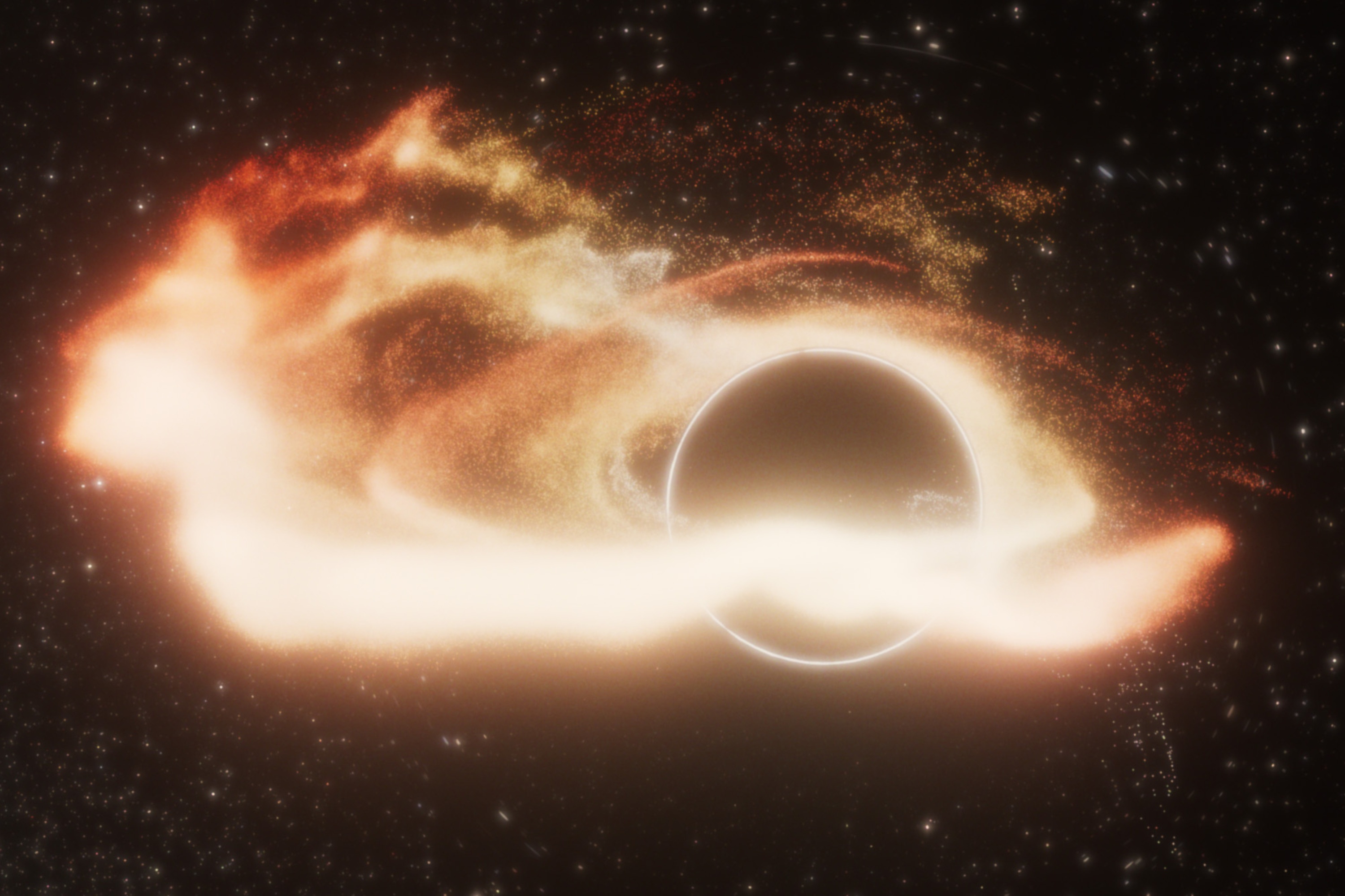 newsweek.com - Ian Randall - 'Space Jaws': NASA reveals roaming monster black hole that's eating stars