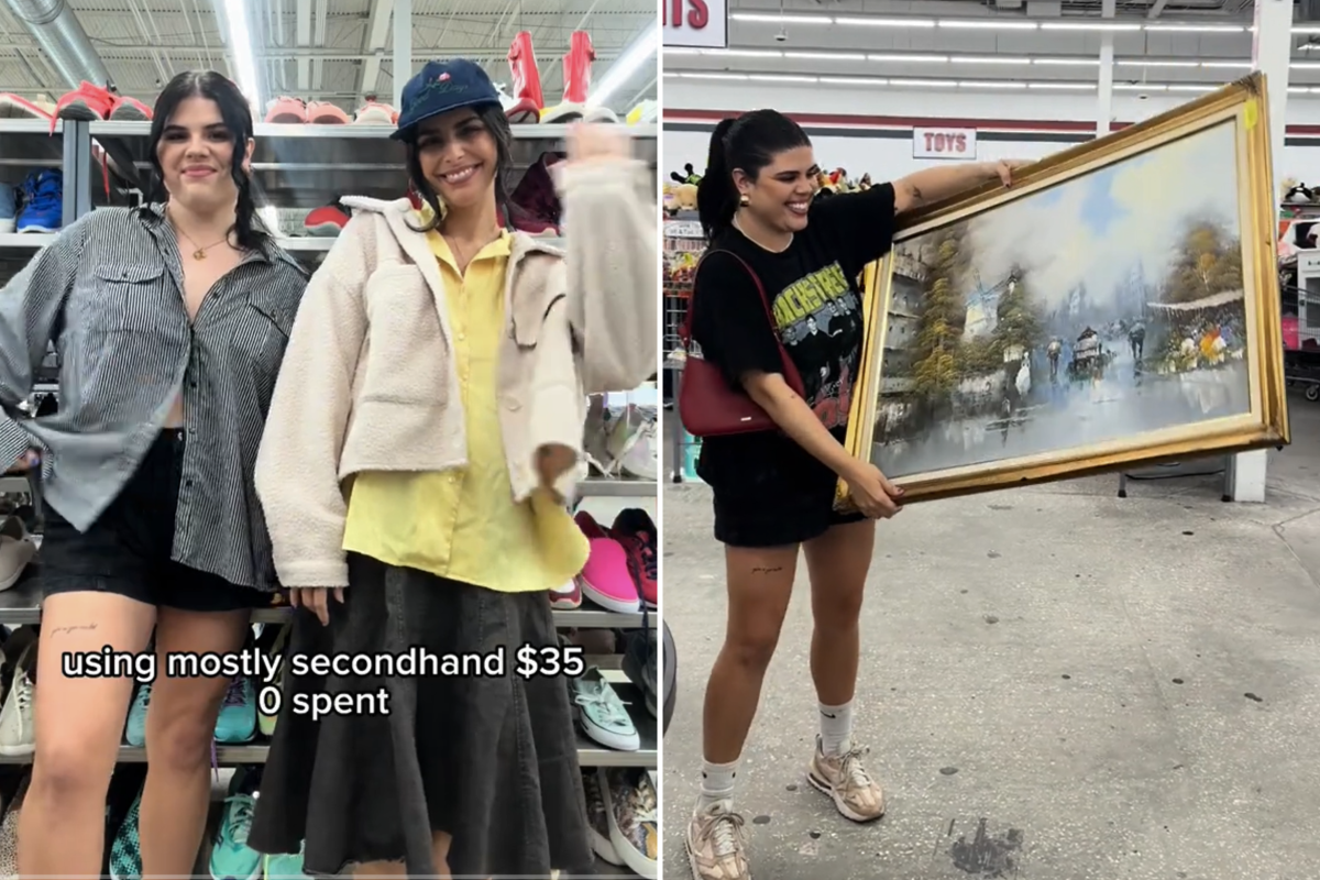 Sisters thrifting