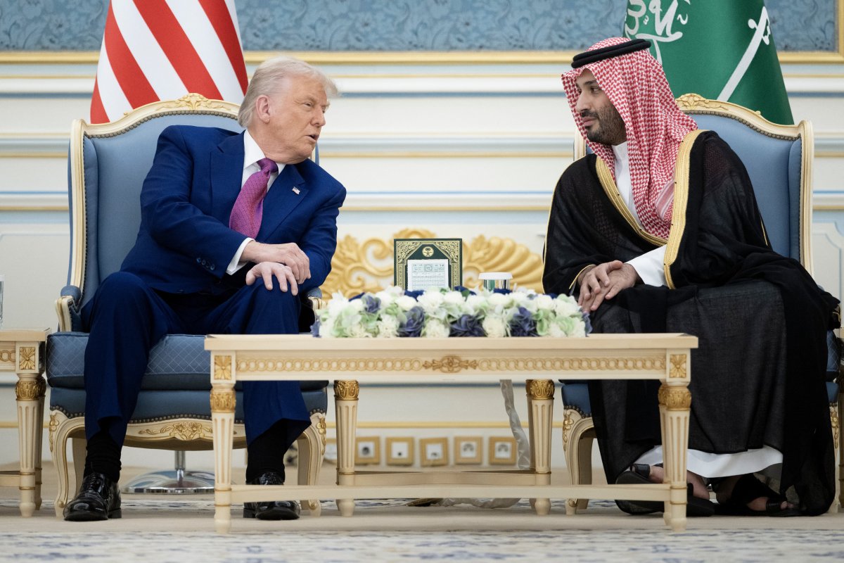 US President Donald Trump and Saudi MBS