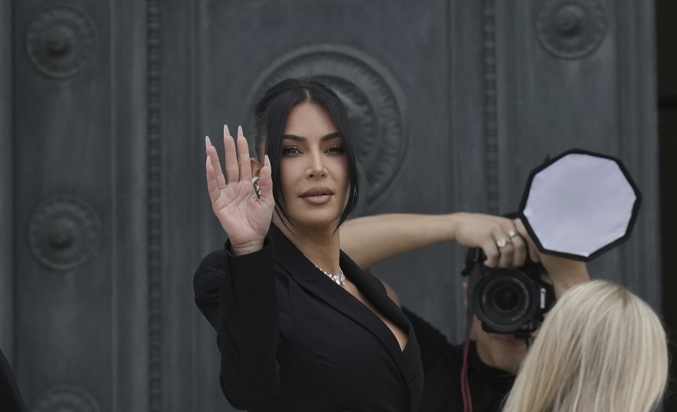 Kim Kardashian Arrives at Paris Court to Face Accused Robbers