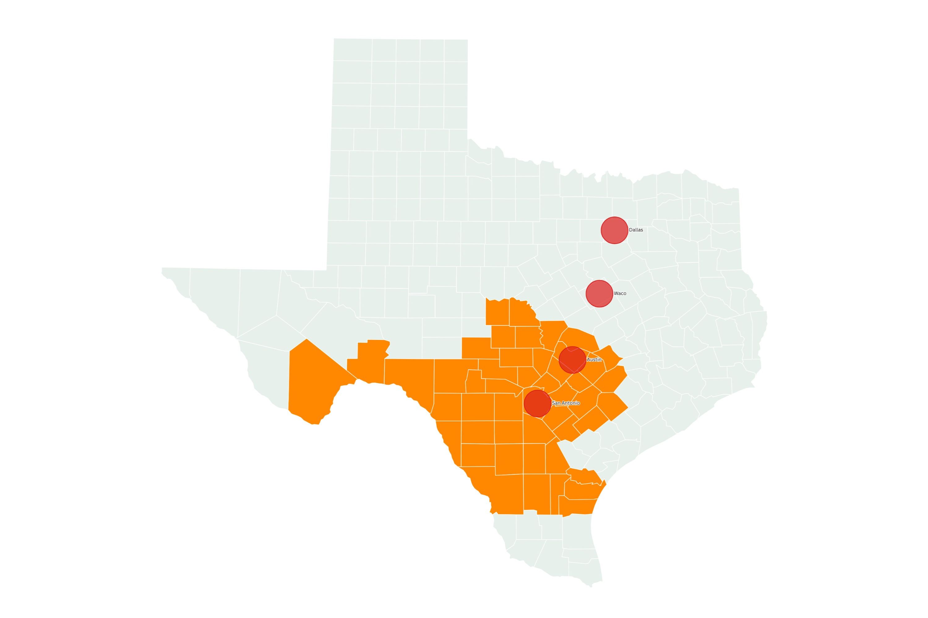 Map Shows Texas Cities Where Blazing Heat May Break Records