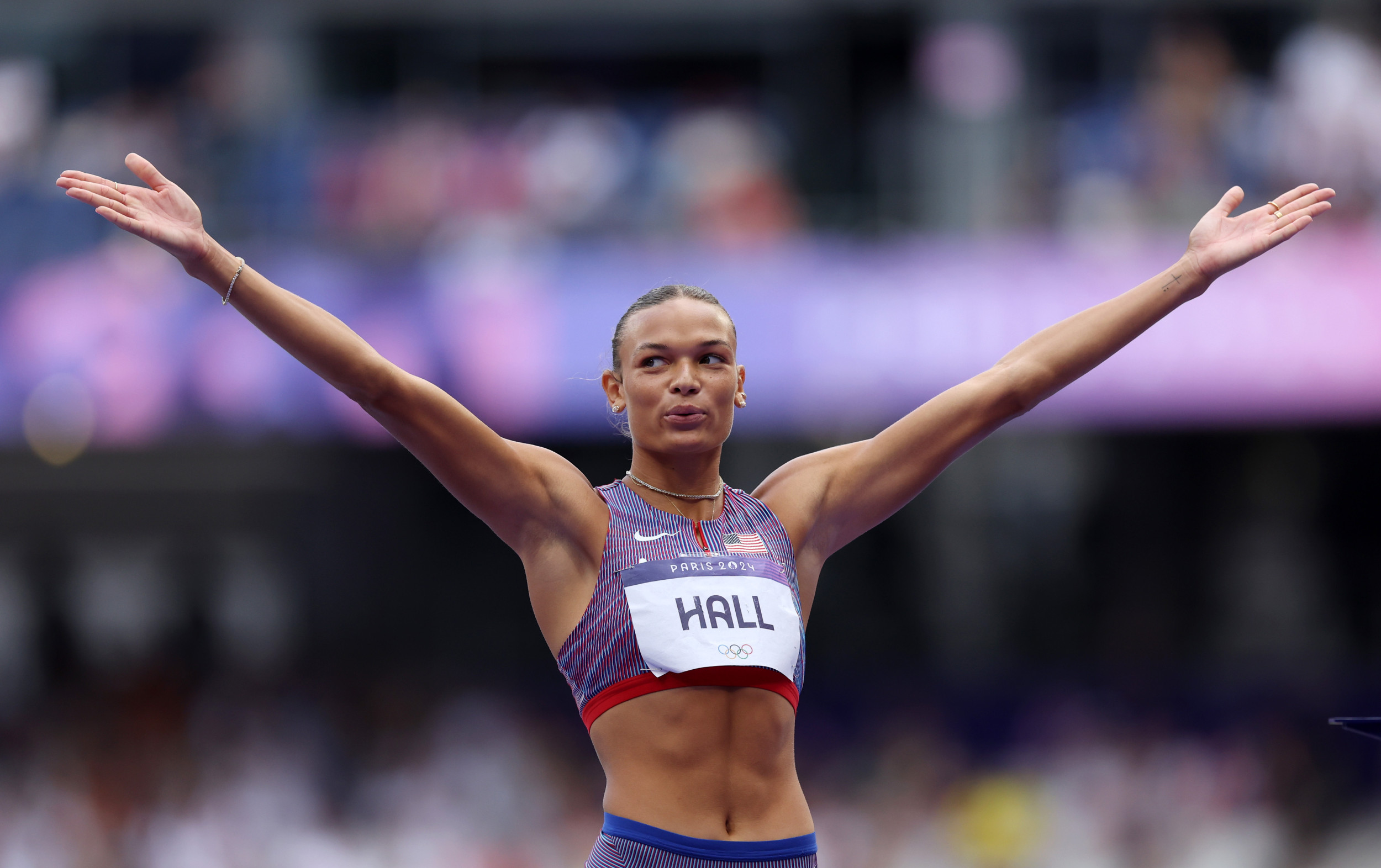 Olympic Track Star Anna Hall Makes Sports Illustrated Swimsuit Debut