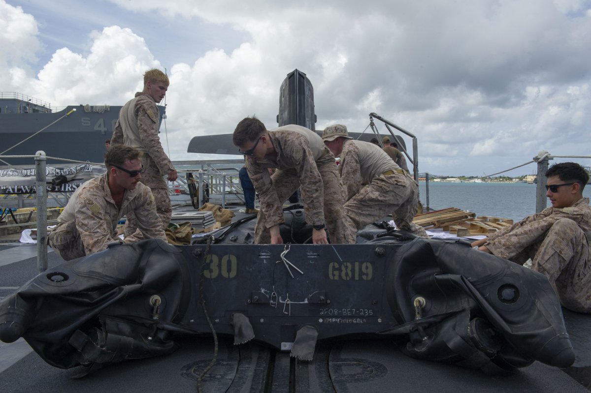 U.S. Guided-Missile Submarine Conducts Exercise In Guam