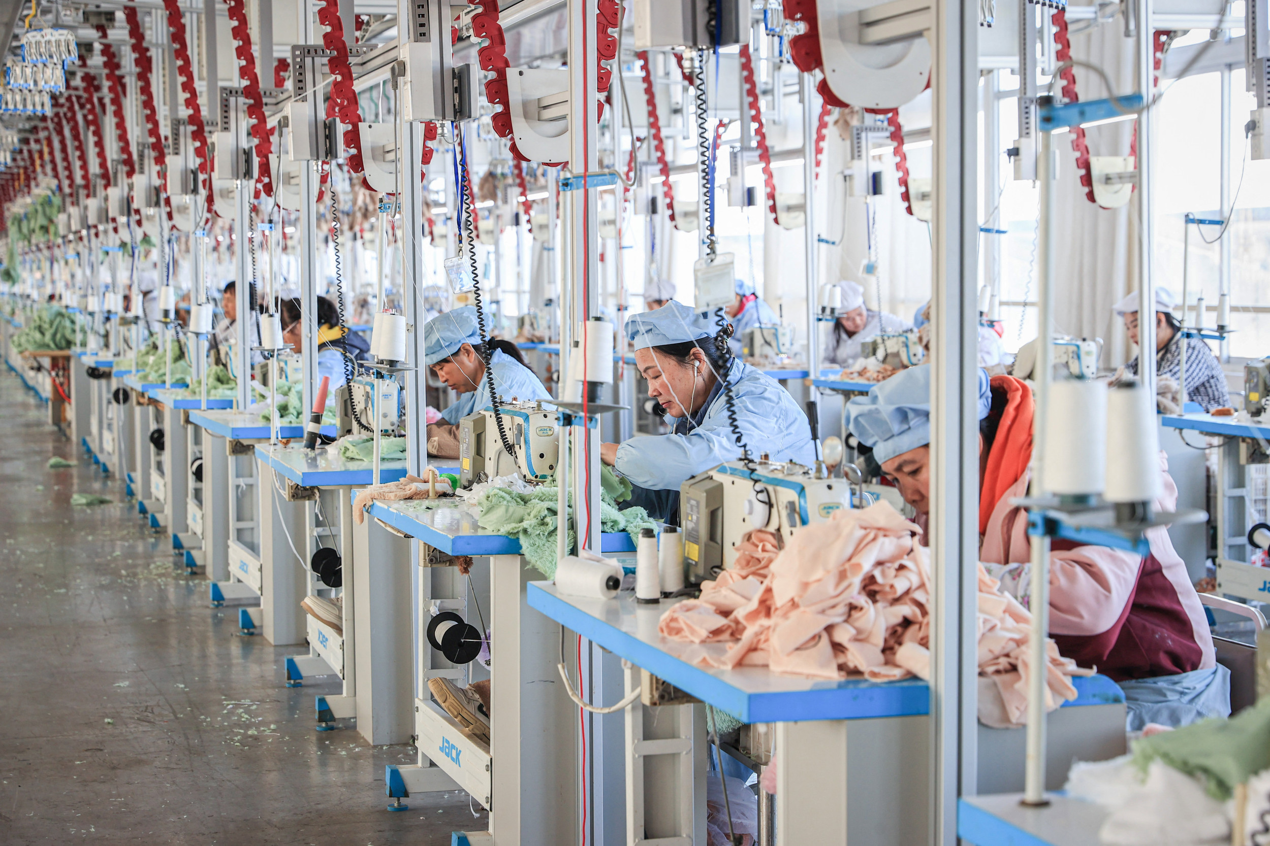 Factory Workers Make Stuffed Bears 