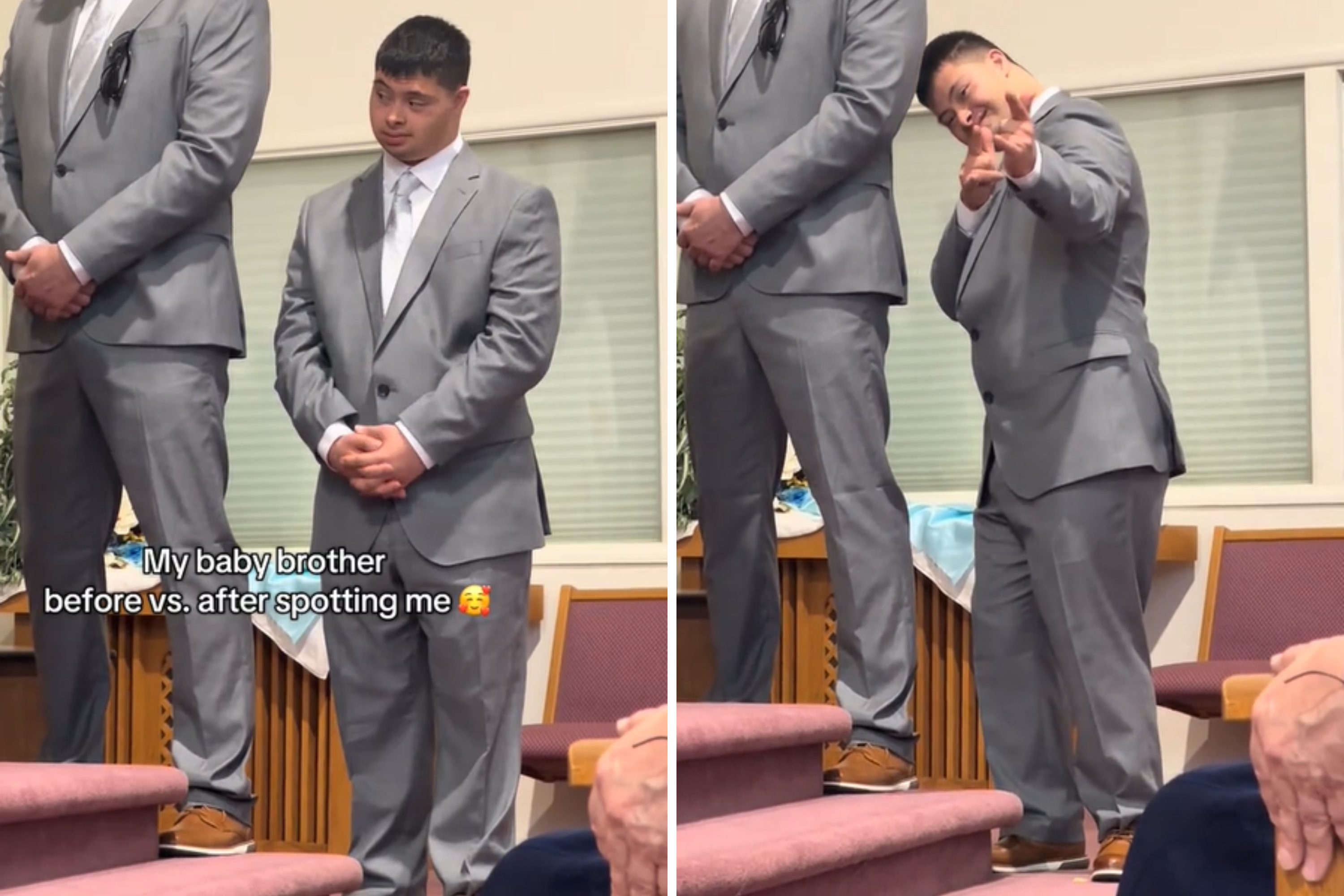Man With Down Syndrome Spots Sister at Wedding, Tears at What Happens Next