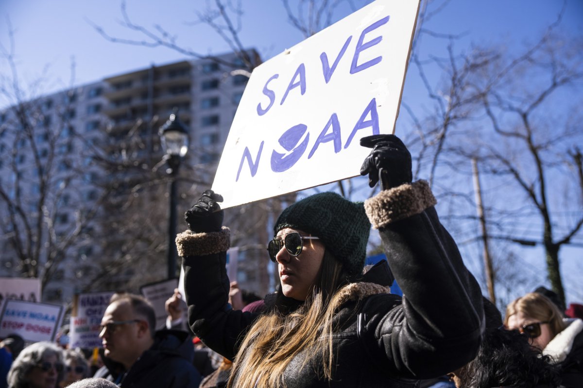 NOAA cuts protest